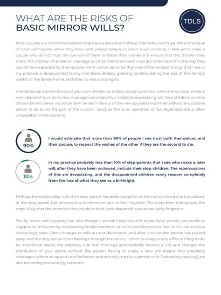 Changing Mirror Wills | Dementia Support Forum