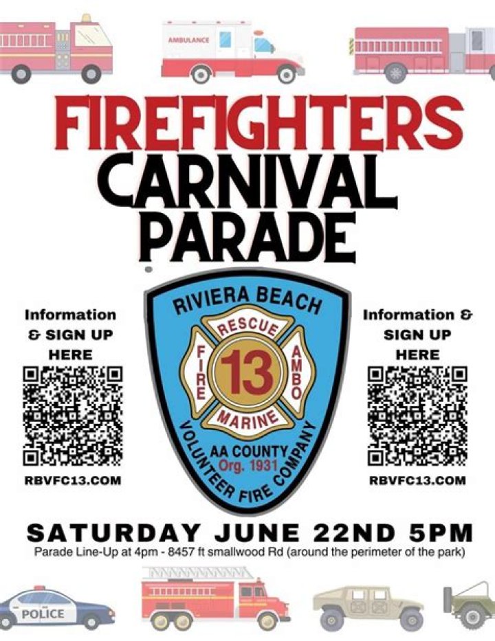 🎡 Riviera Beach Volunteer Fire Company Fall Carnival